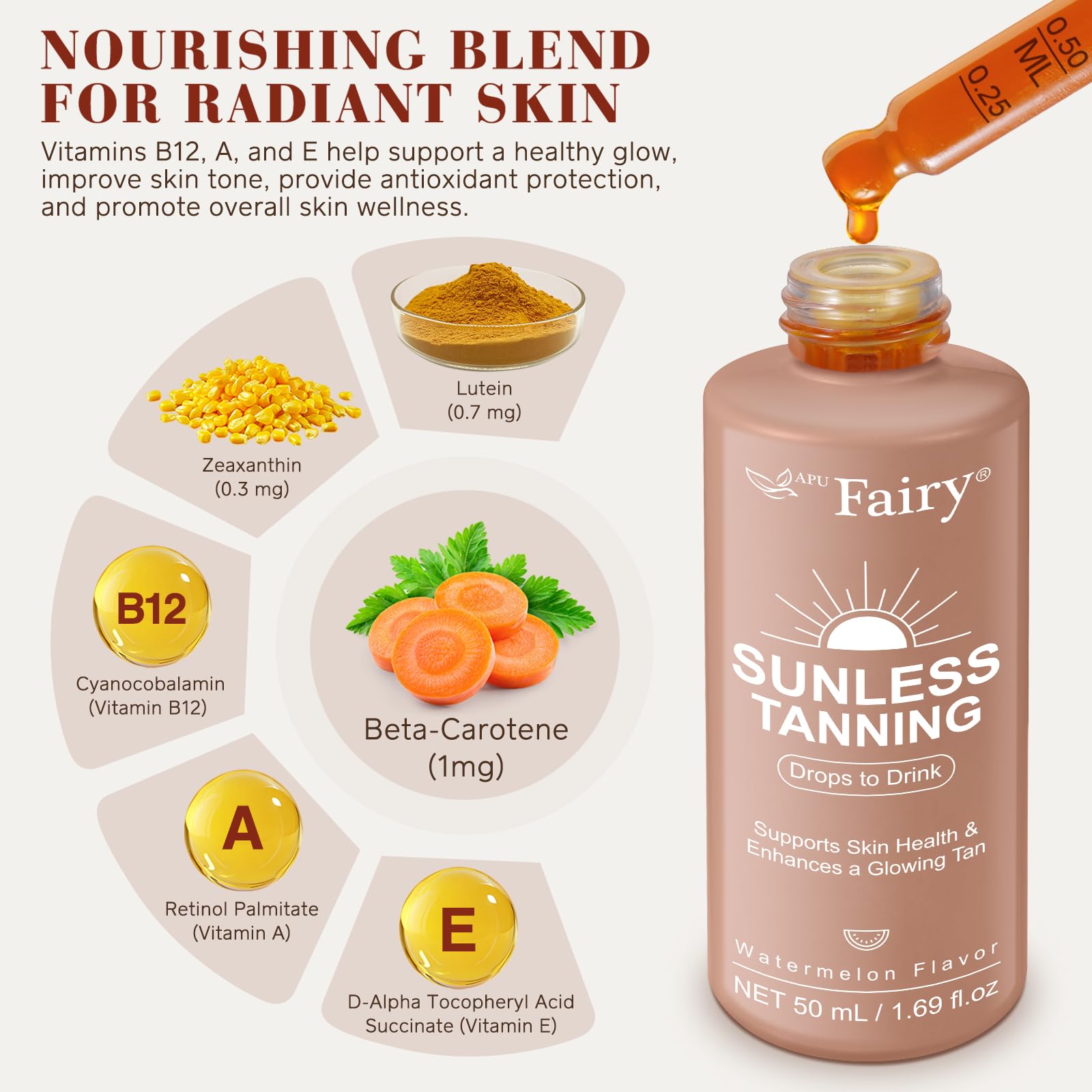 APU.FAIRY dosing chart 1ml ensures precise, safe amounts for sensitive skin.