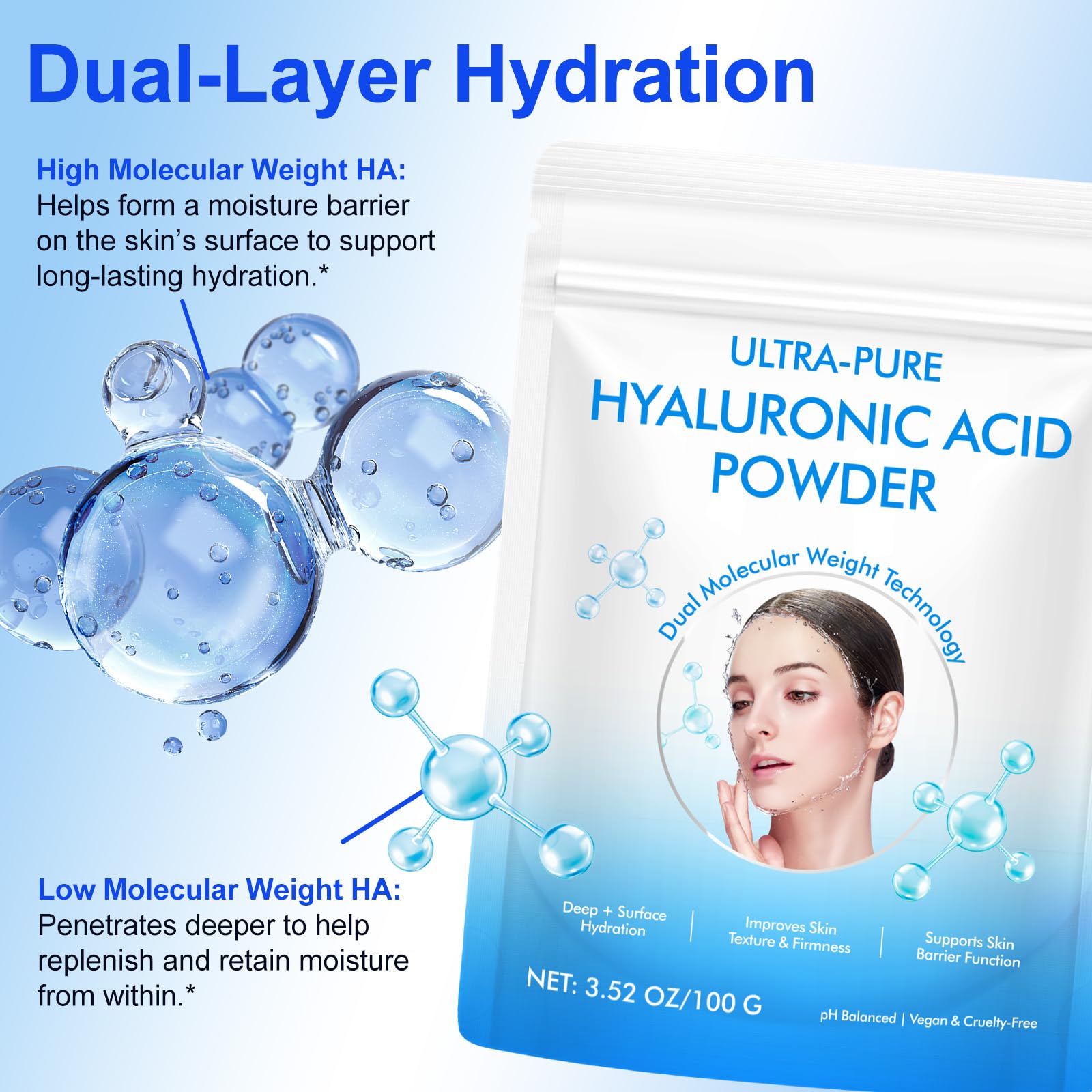 APUUFYQC DIY skincare setup with powder for custom serums and lotions