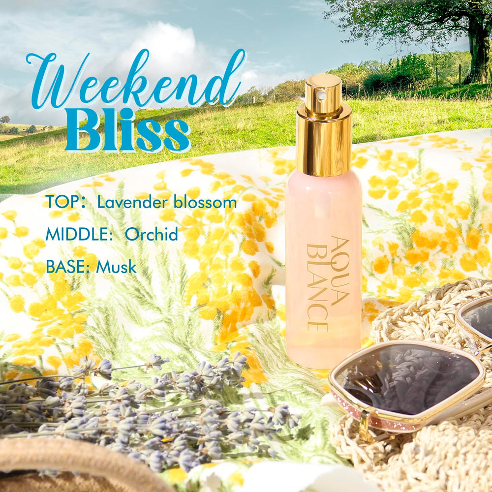 AQUA BLANCE Floating Dreams bottle offers fresh green apple and raspberry for a buoyant mood.