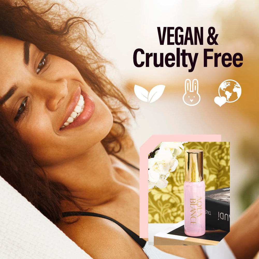 AQUA BLANCE Long-lasting Freshness bottle spray for day-long aroma.