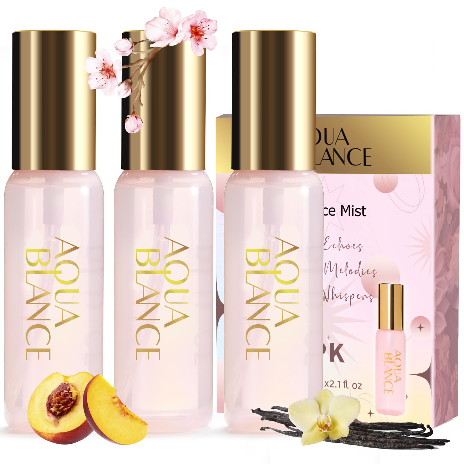 AQUA BLANCE Poetry Echoes bottle spray for all-day fragrance and confidence.