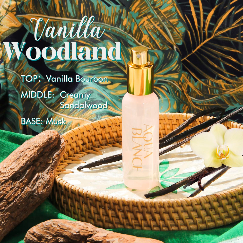 AQUA BLANCE Travel-size pack showcases on-the-go freshness in a compact bottle.