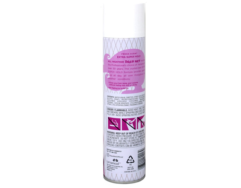 Aqua Net salon-quality-results-spray provides professional-looking finish at home.