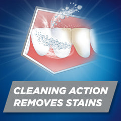 Aquafresh Extreme Clean micro-foam reaching between teeth to remove plaque.