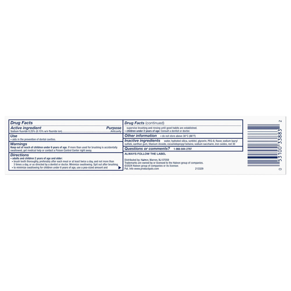 Aquafresh Extreme Clean cavity protection benefit for strong teeth.