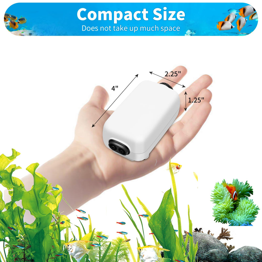 AQUANEAT quiet aeration pump reduces noise and vibrations