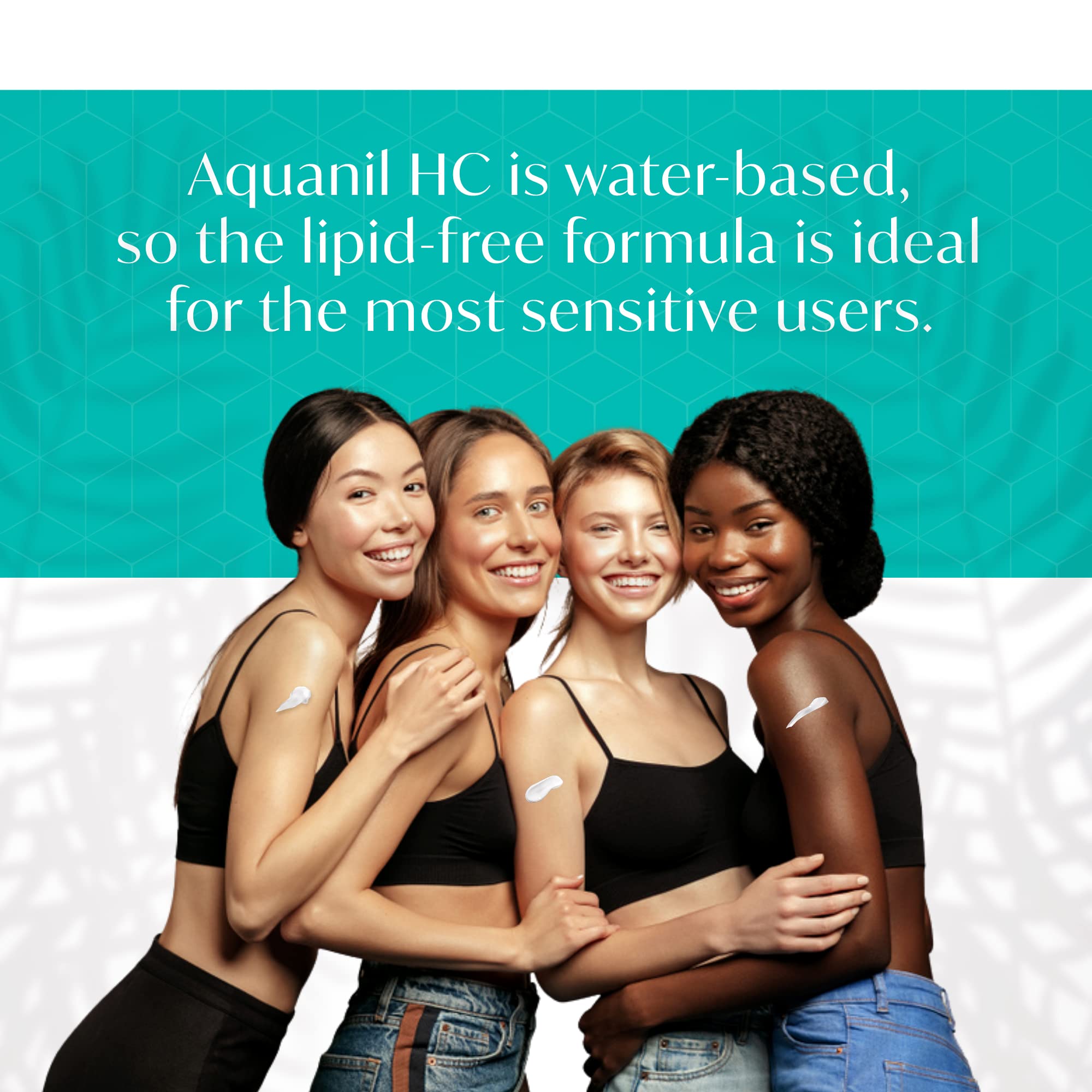 Aquanil HC Lotion in a bathroom scene for easy daily care