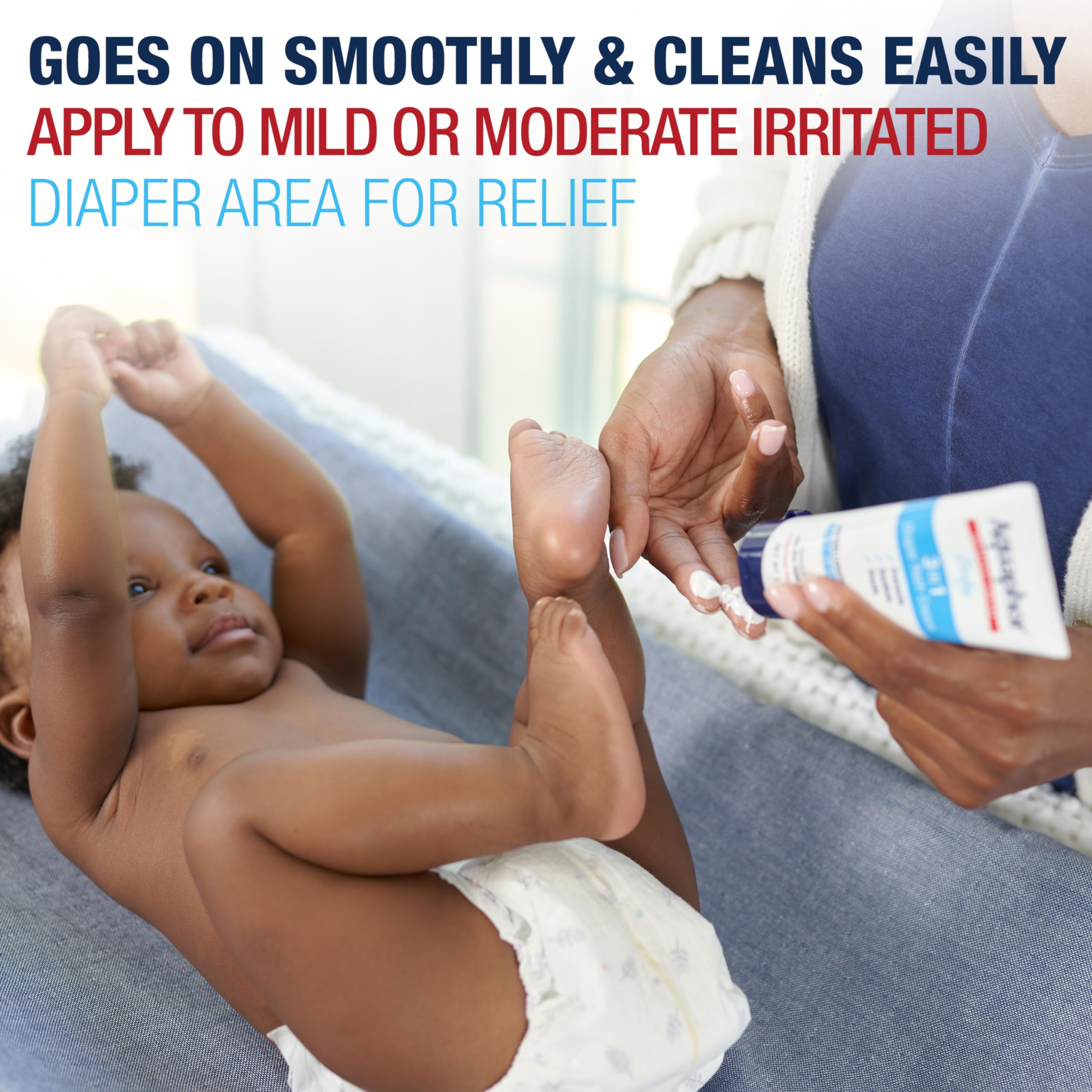 Aquaphor Baby Diaper Rash Cream box seen beside tubes