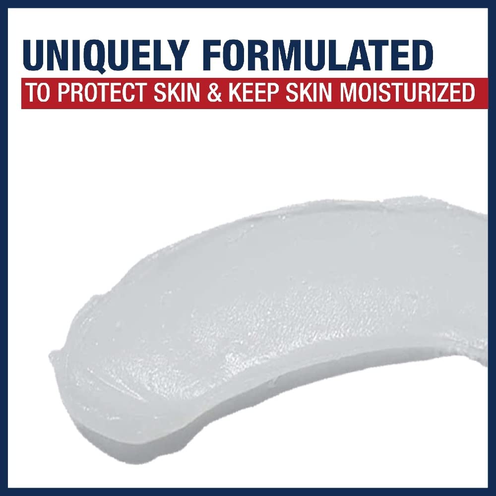 Aquaphor applied to teething drool rash area to soothe irritated skin.