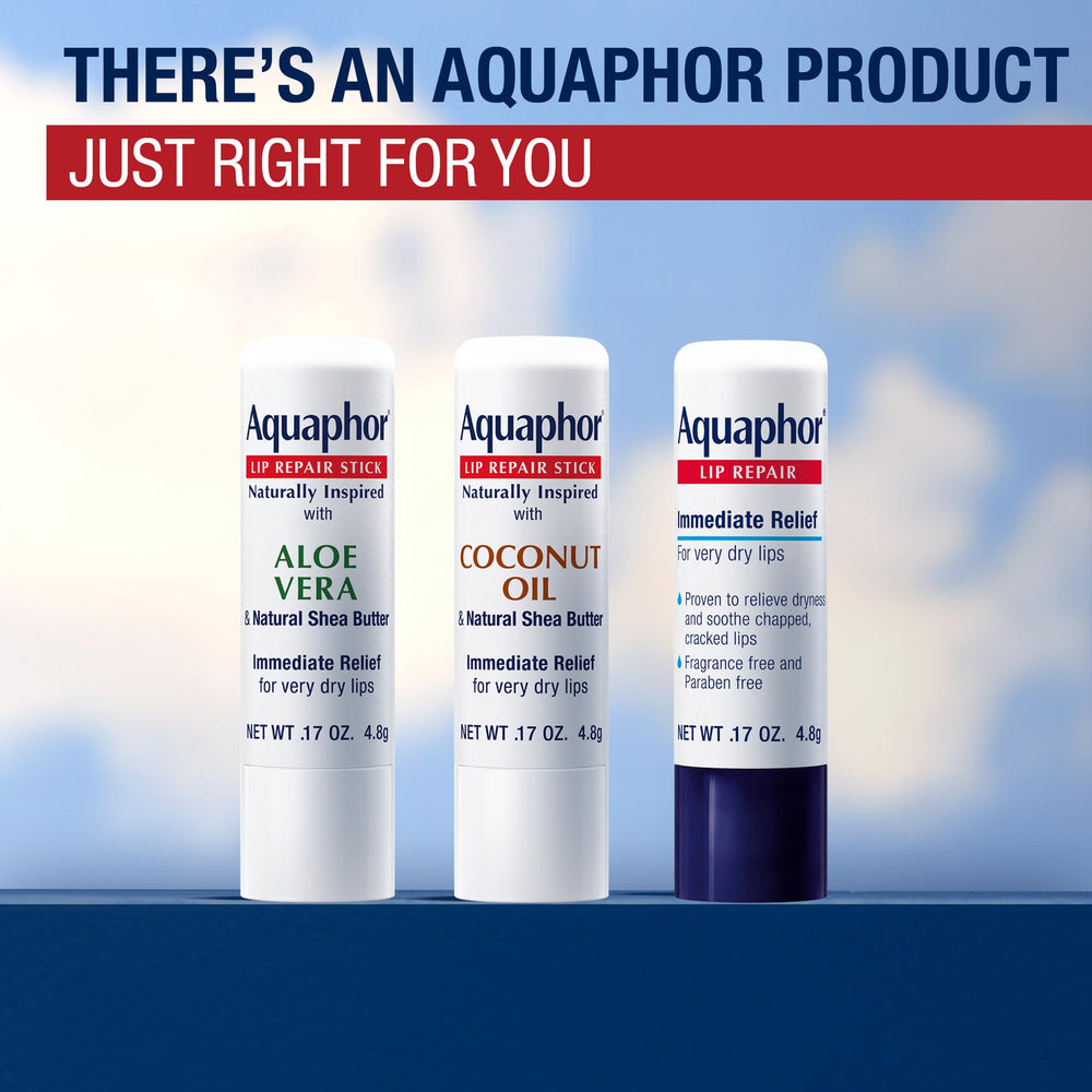 Aquaphor Lip Repair Stick safety-tested ingredients provide reassurance.