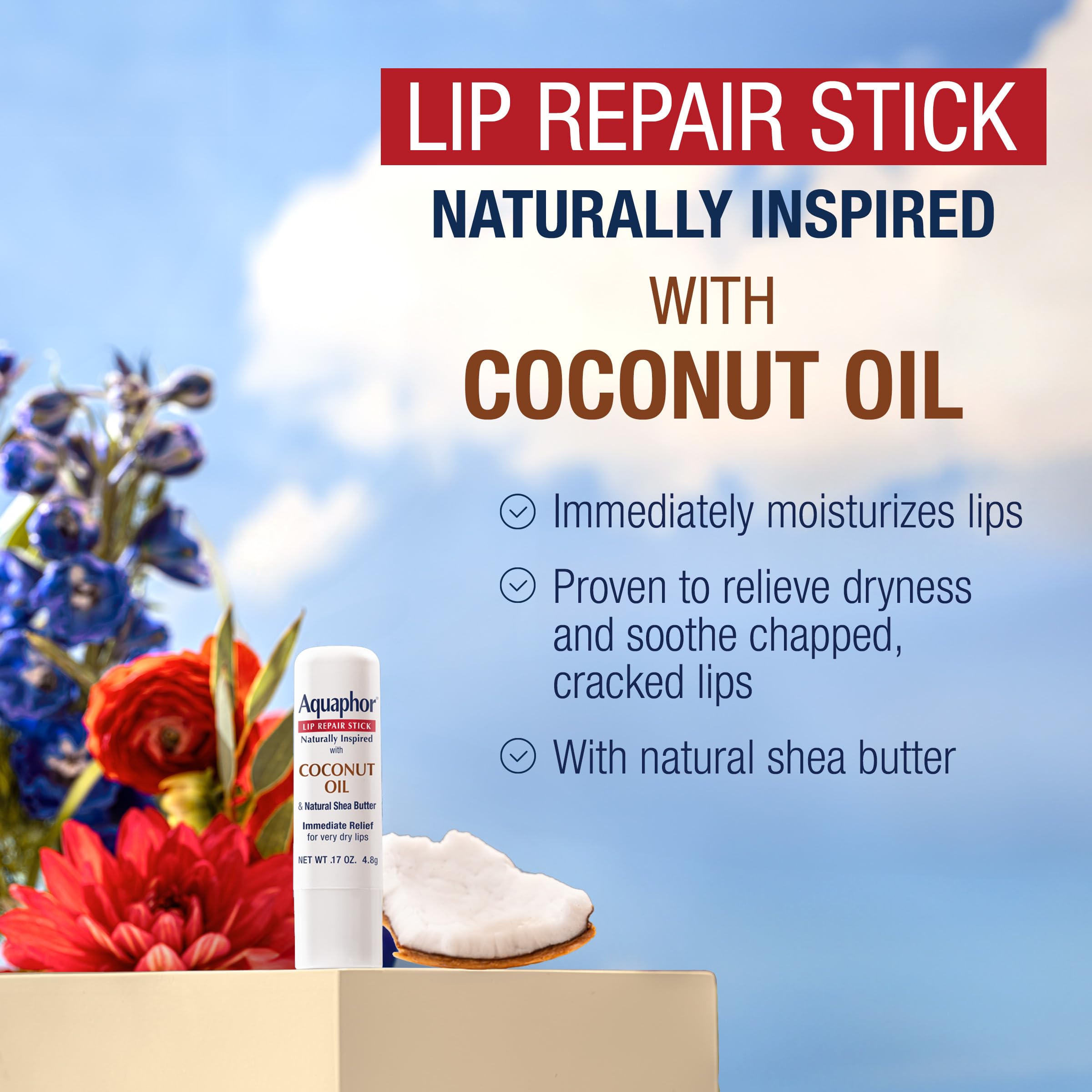 Aquaphor Lip Repair Stick application glides smoothly on lips.