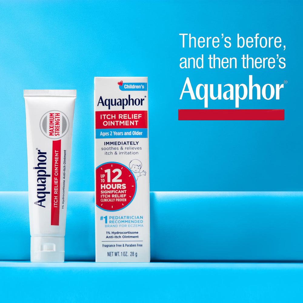 Aquaphor ointment on a rash area ready for targeted relief.