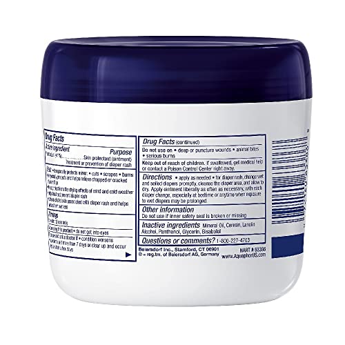 Multipurpose Aquaphor ointment for baby skin care.
