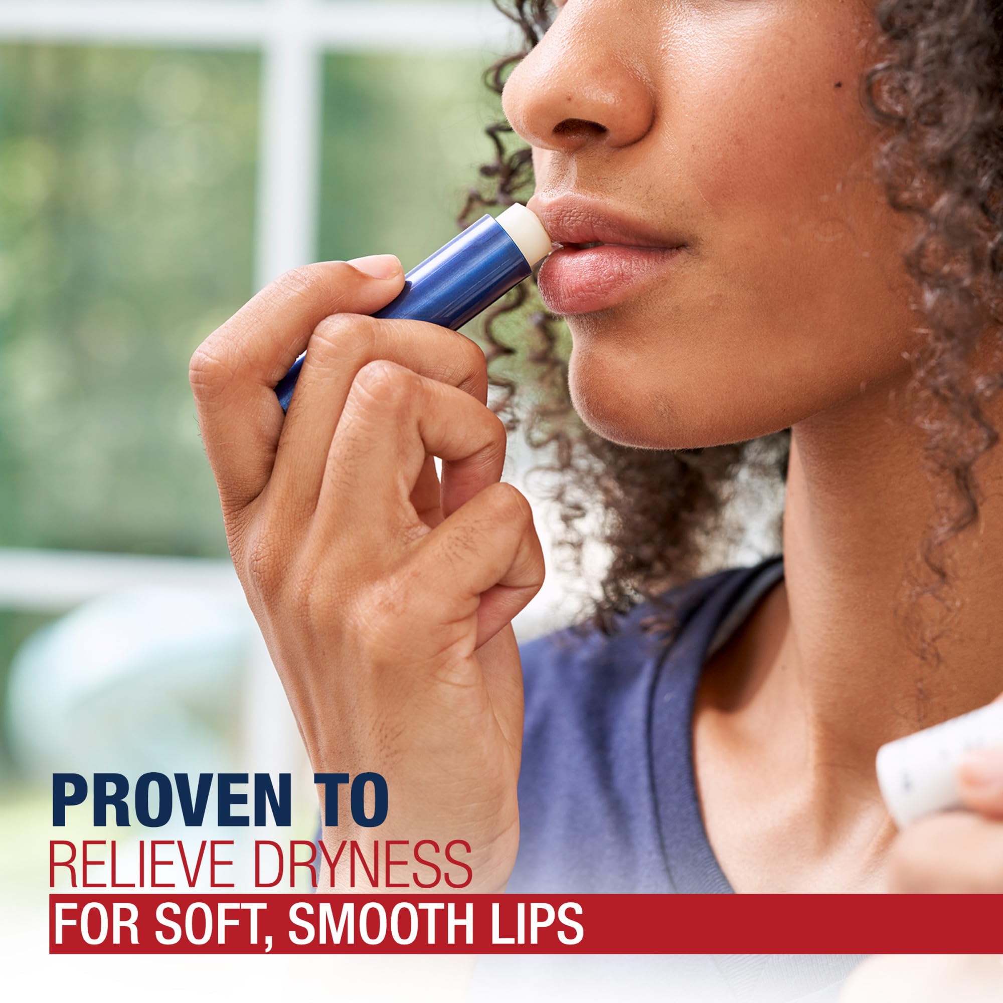 Closeup of Aquaphor SPF 30 lip balm highlighting sun protection