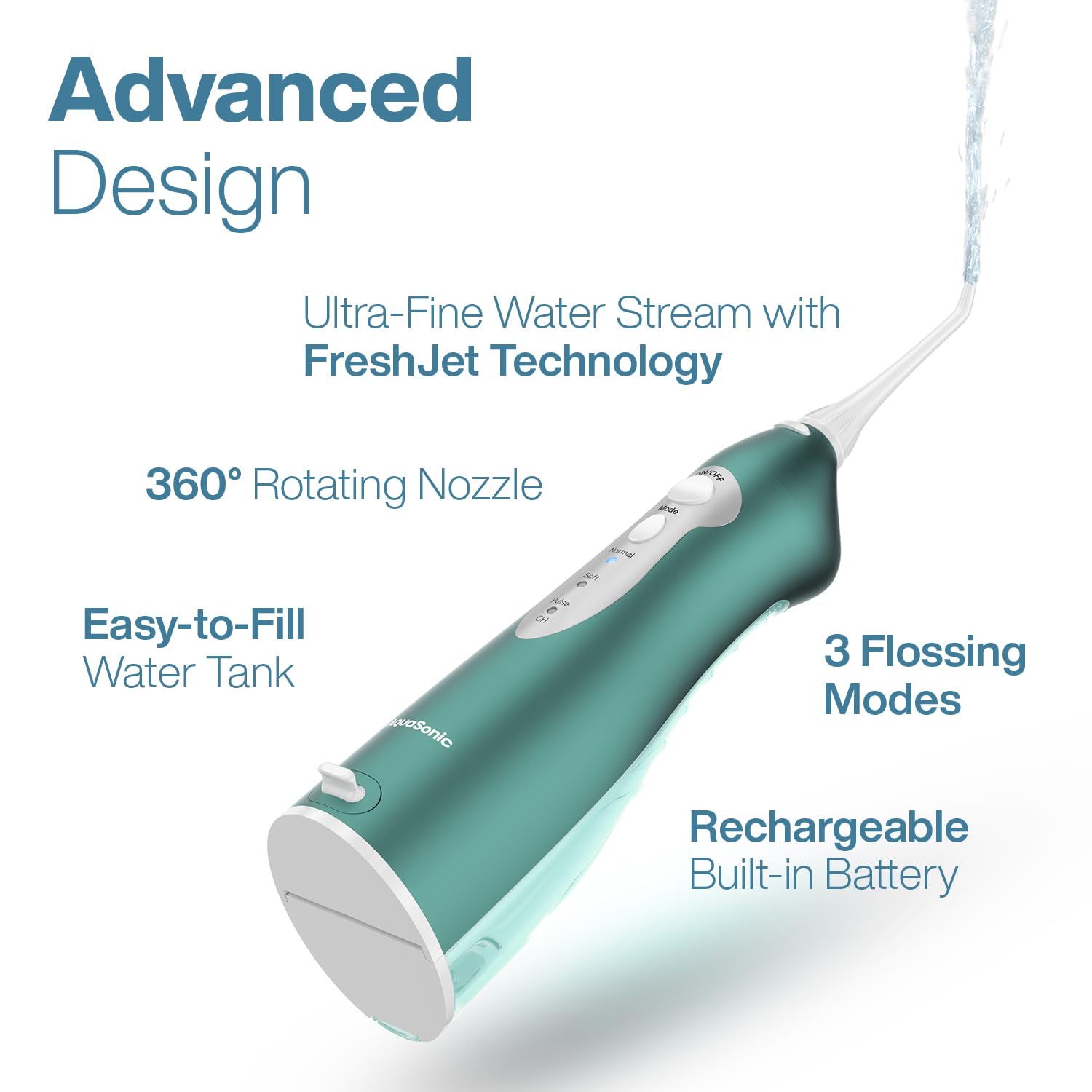 Aquasonic travel bag accessory supports convenient on-the-go dental care.