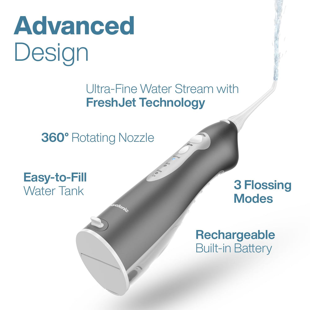 Aquasonic Water Flosser five jet tips support versatile between-teeth care.