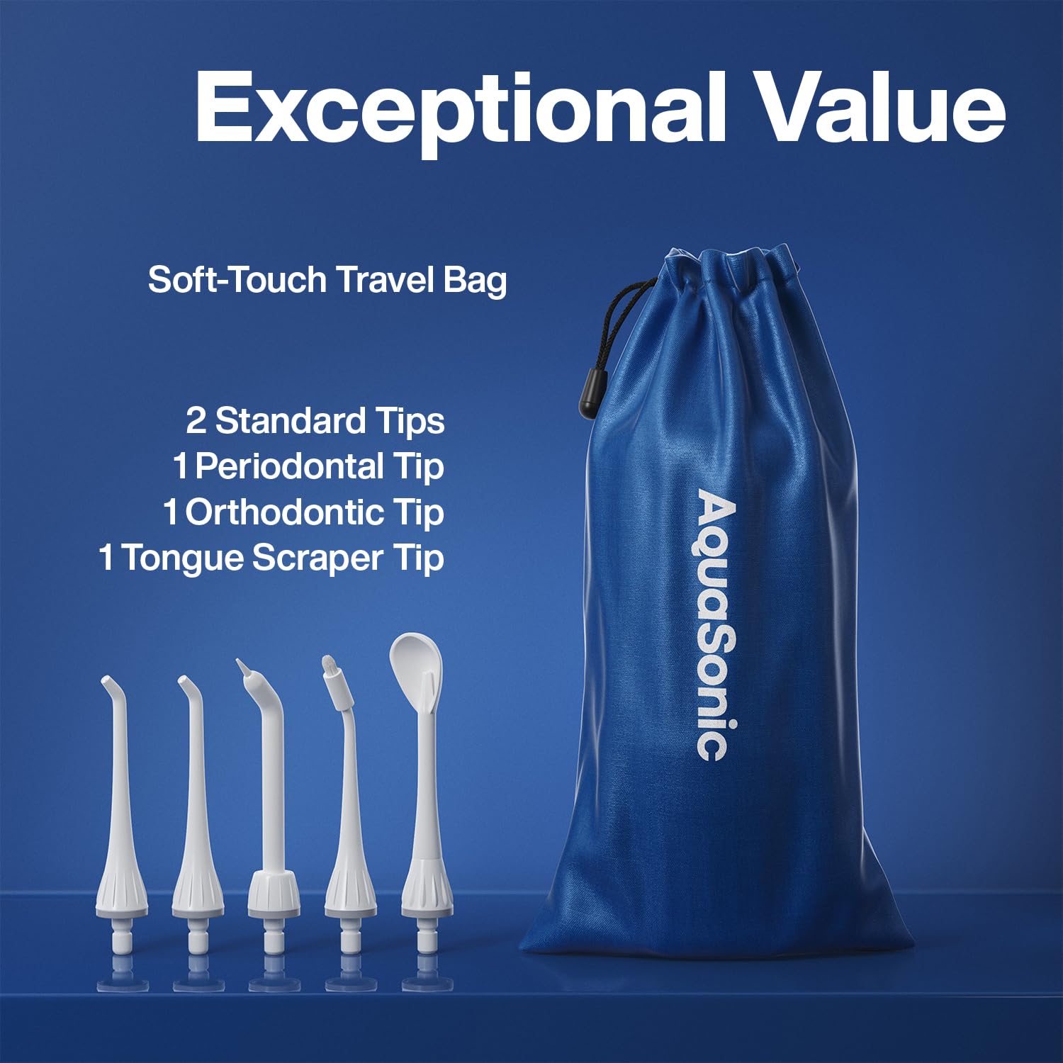 AquaSonic Water Flosser braces cleaning supports thorough cleaning around orthodontic hardware.