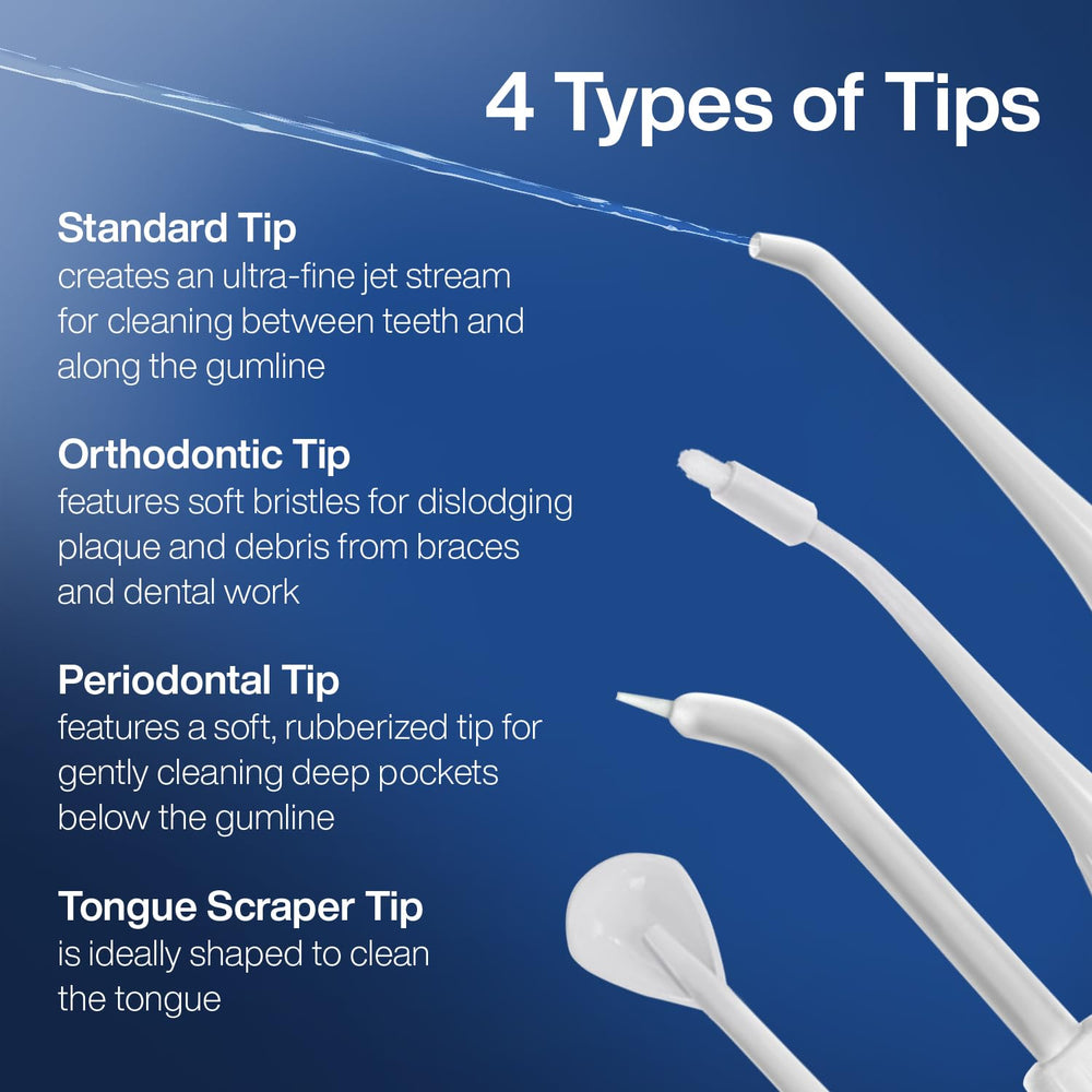 AquaSonic Water Flosser waterproof design withstands daily use in wet bathrooms.