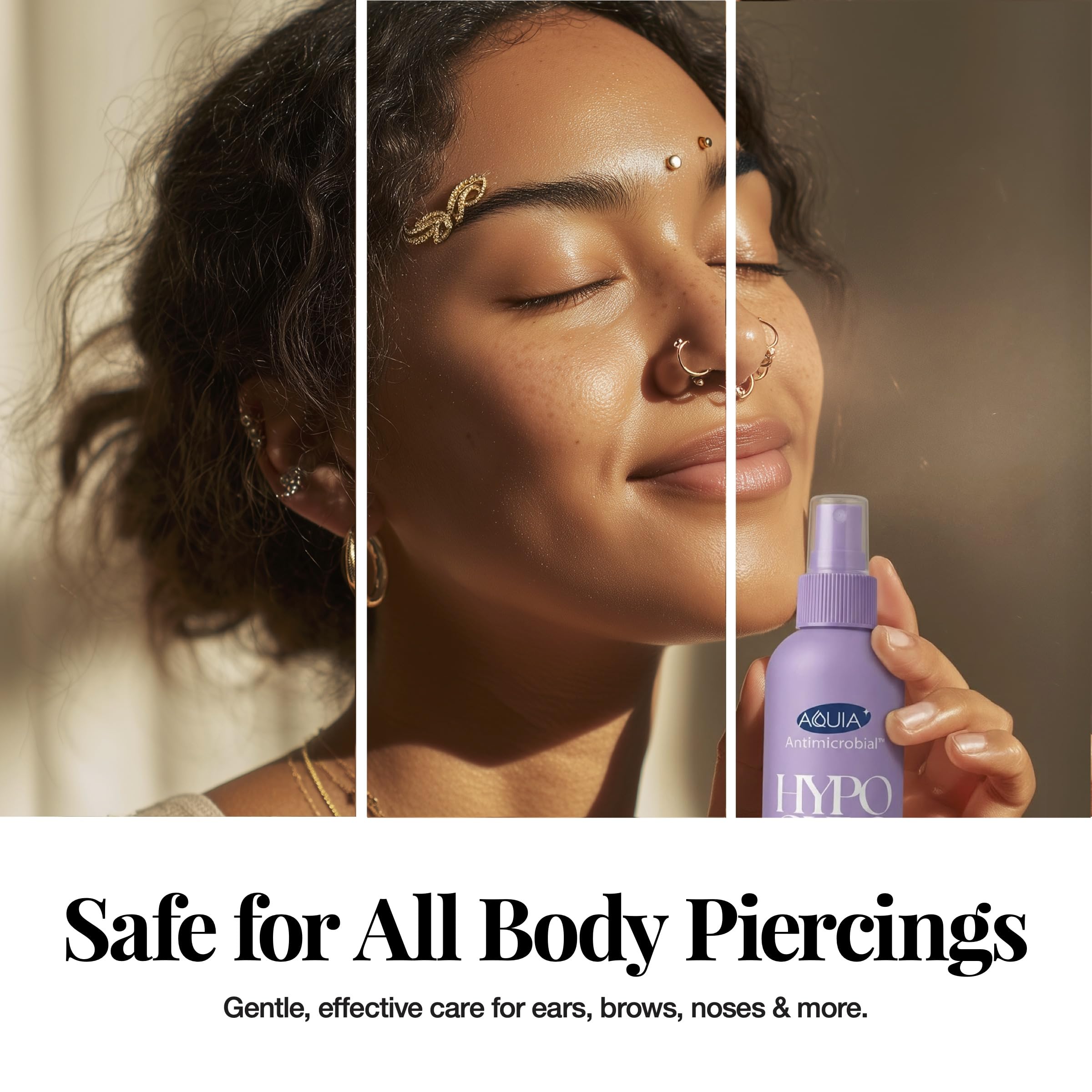 Aquia spray for eczema care can soothe irritation while cleansing the skin.