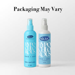 Aquia hypochlorous spray skin cleanser for daily use on all skin types.