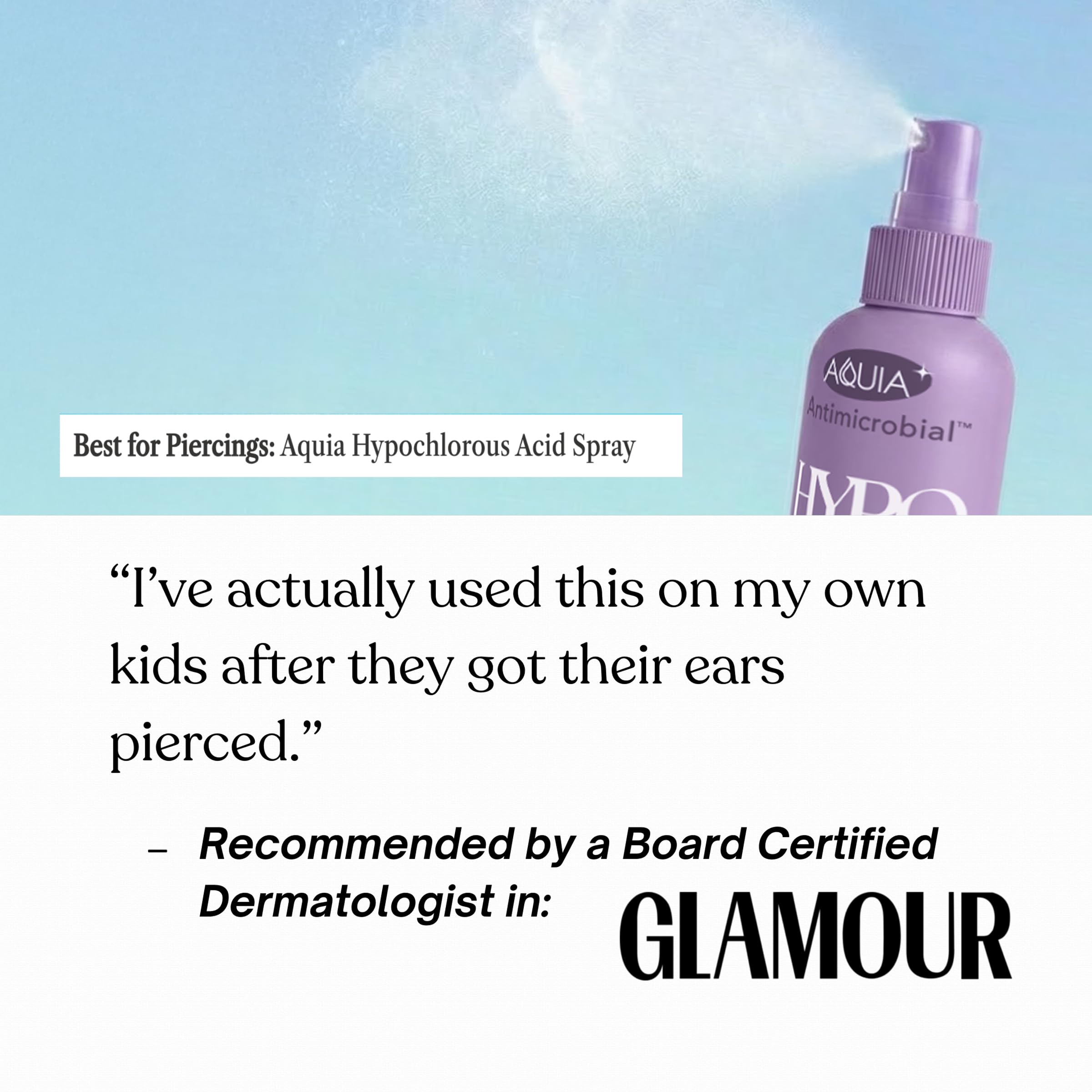 Aquia spray for eyes, face, and skin offers a versatile daily mist.
