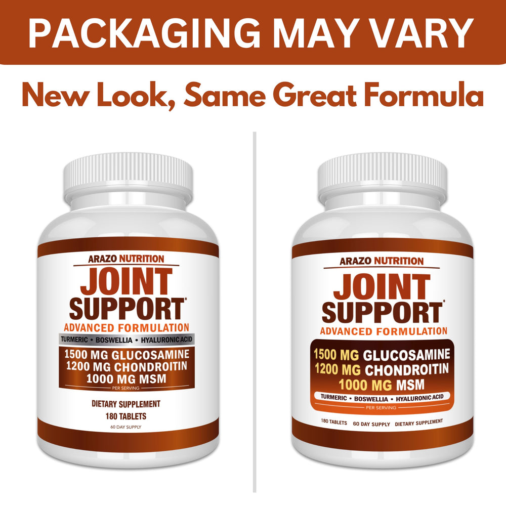 Arazo Nutrition 180-tablets bottle shows ingredient list