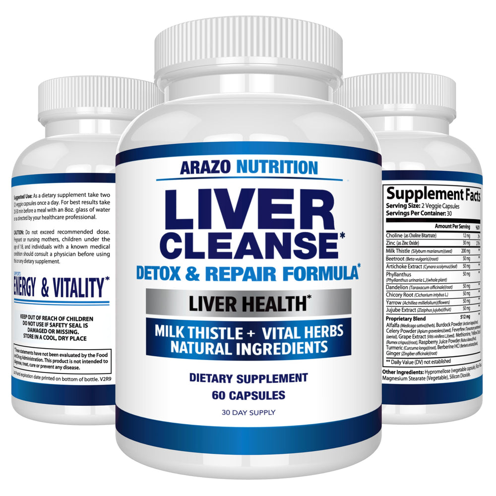 Lifestyle scene with Liver Cleanse on the kitchen counter