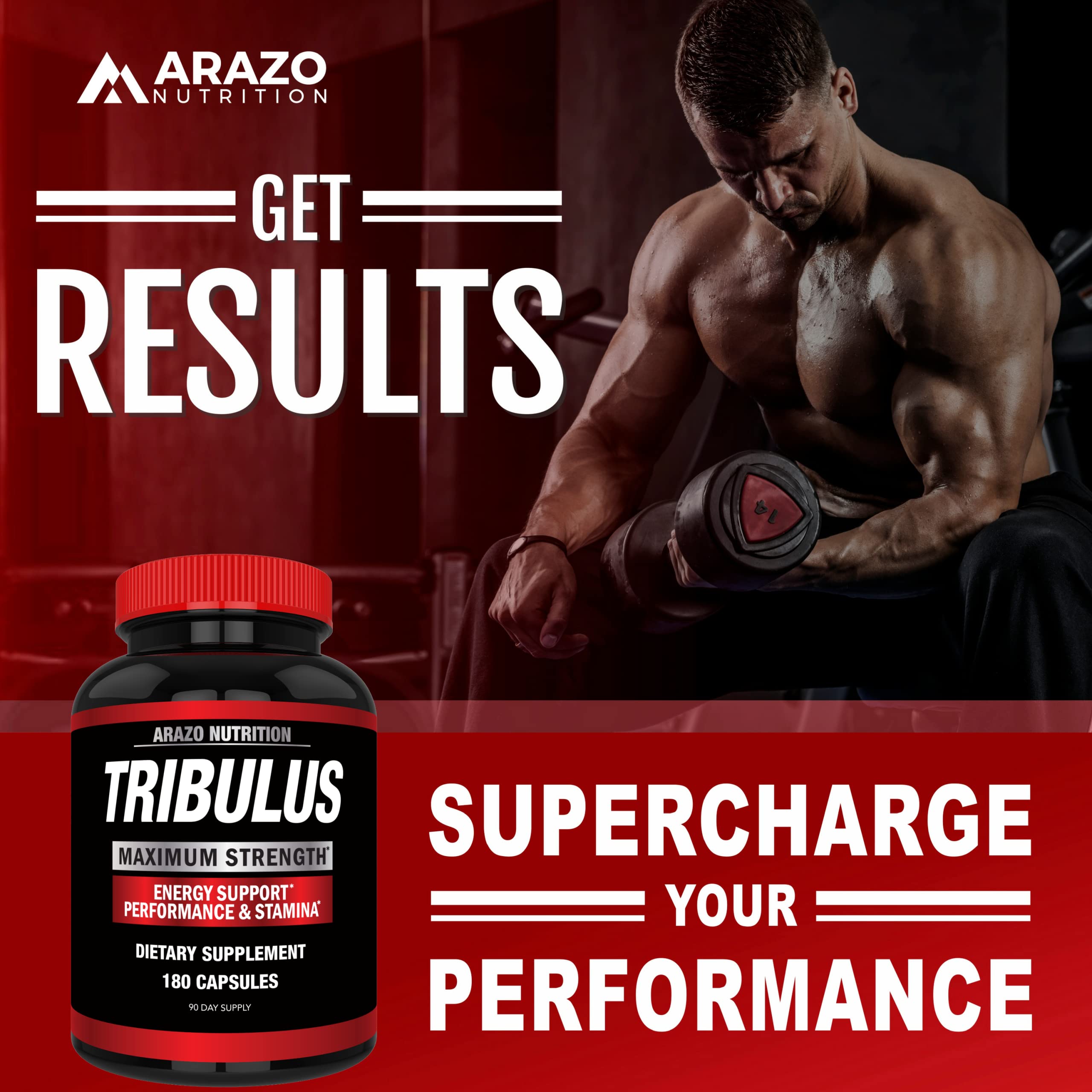 Arazo Nutrition Tribulus Terrestris packaging box on display for quality assurance
