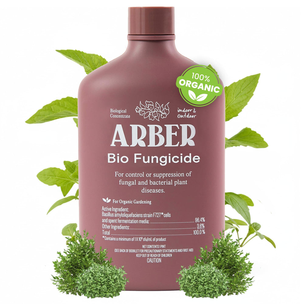 ARBER organic fungicide bottle pour for easy powdery mildew control
