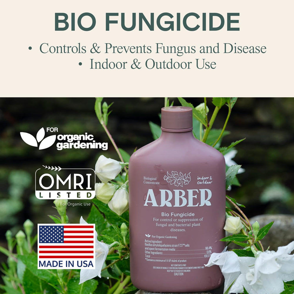 ARBER organic fungicide leaf spray protecting leaves from disease