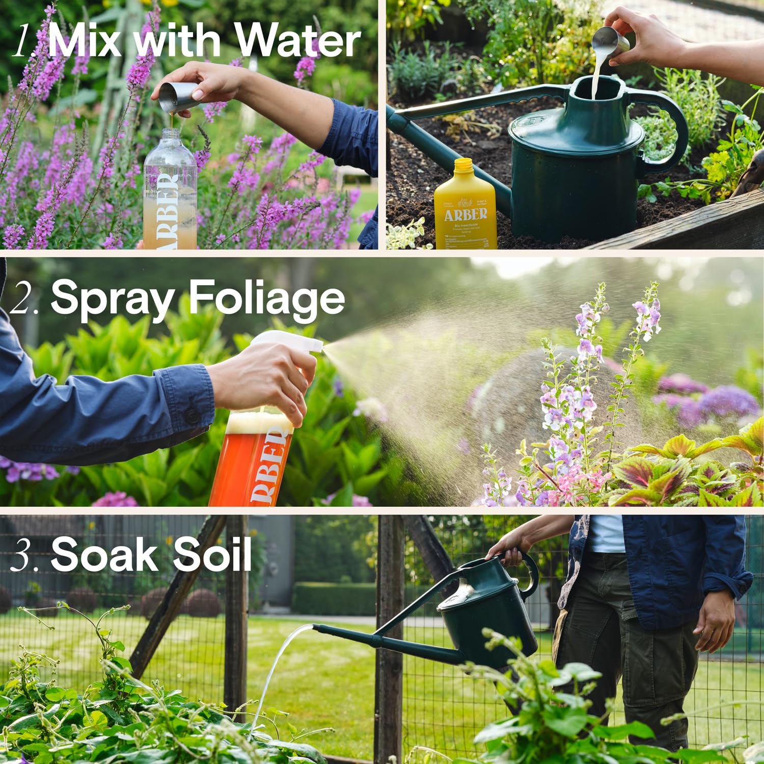 ARBER Organic Insecticide ready-to-use spray bottle for convenient treatment