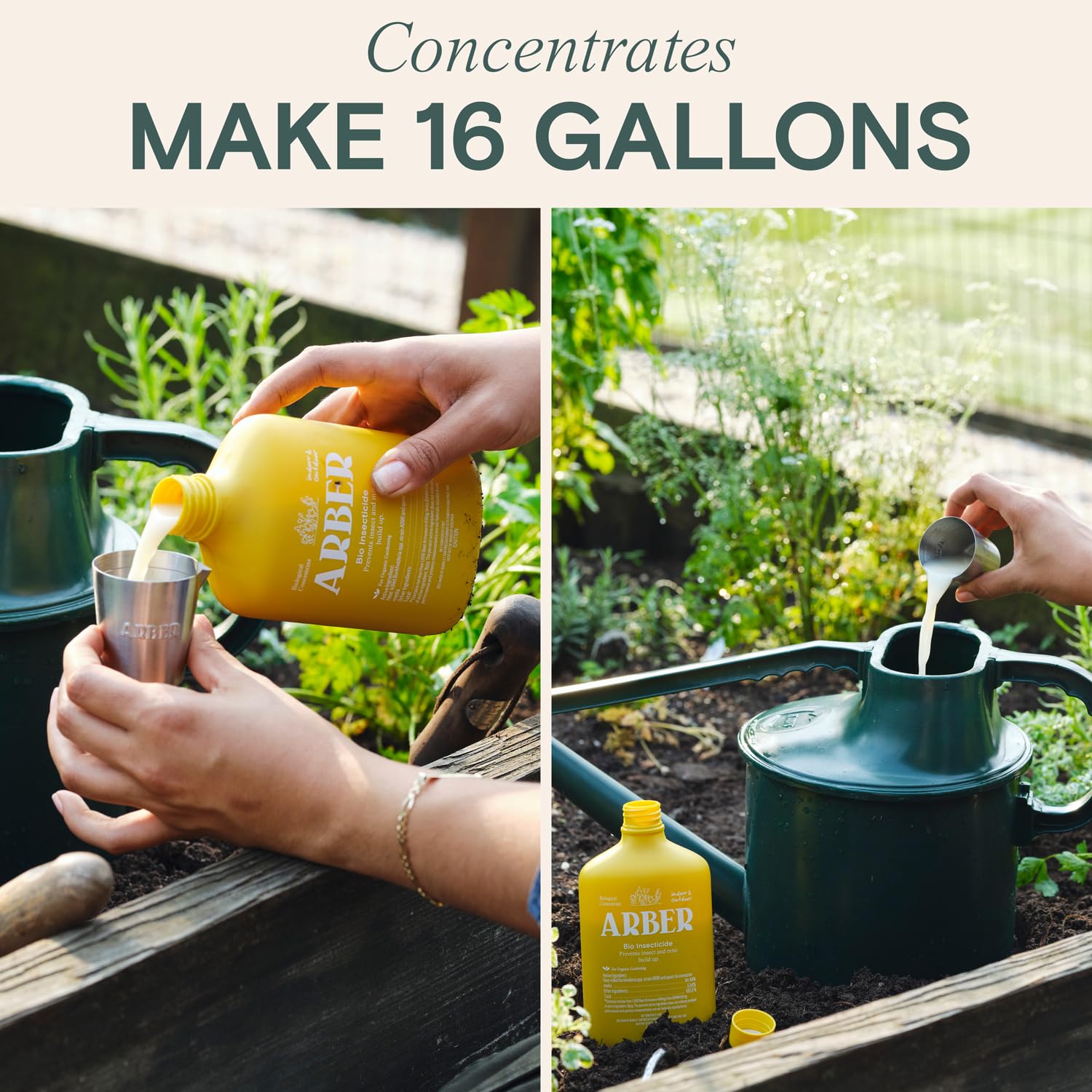 ARBER Organic Insecticide for kitchen herbs protects edible plants.