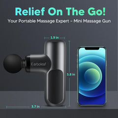 Arboleaf Mini Massage Gun operates quietly for peaceful recovery at home.