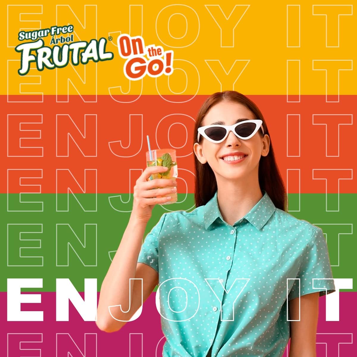 Arbol Frutal Pina Colada stick pack in a tote for travel flavor