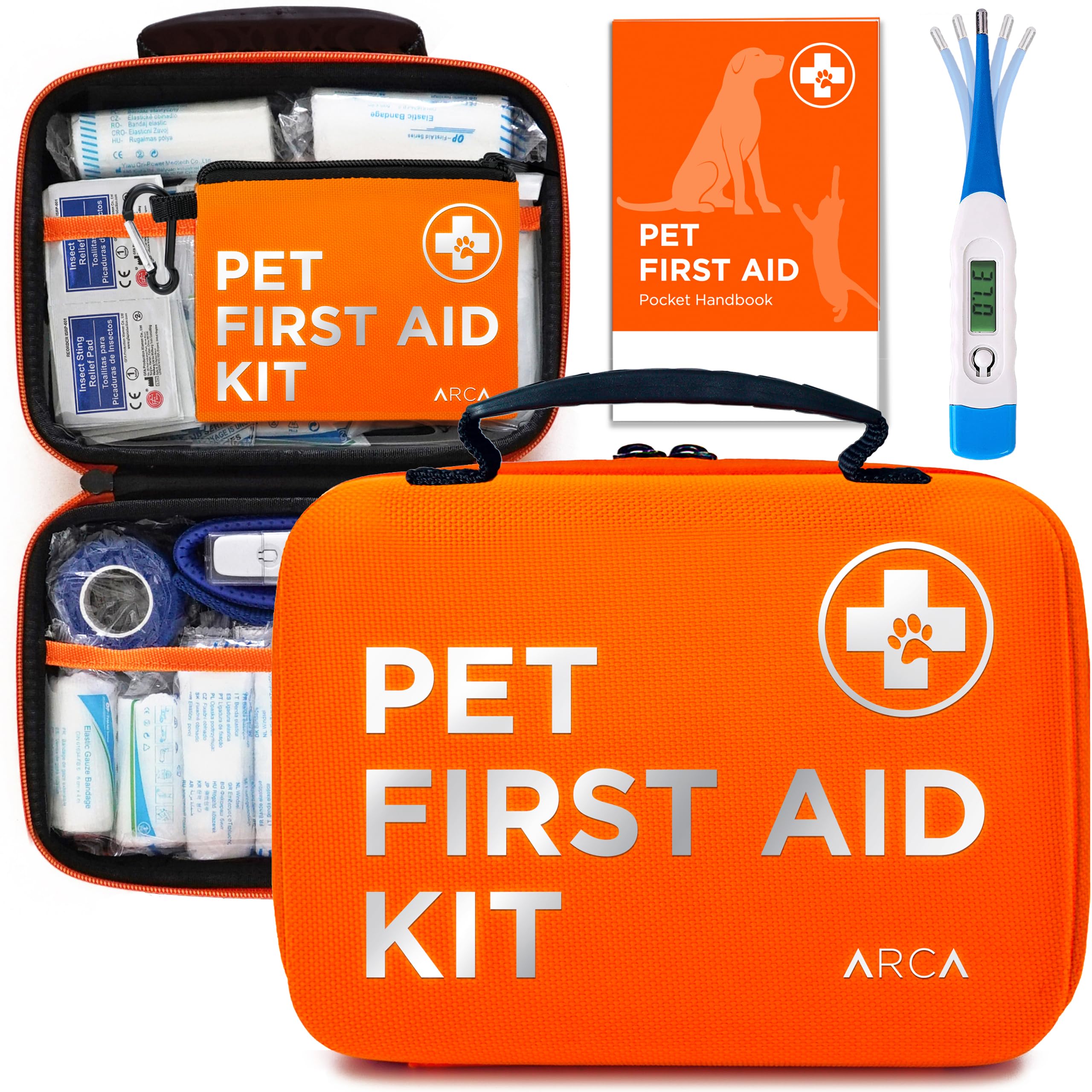 ARCA PET Cat & Dog First Aid Kit for Car with travel safety essentials