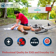 Archer MedTech one-way valve face shield for safe, controlled rescue breaths.