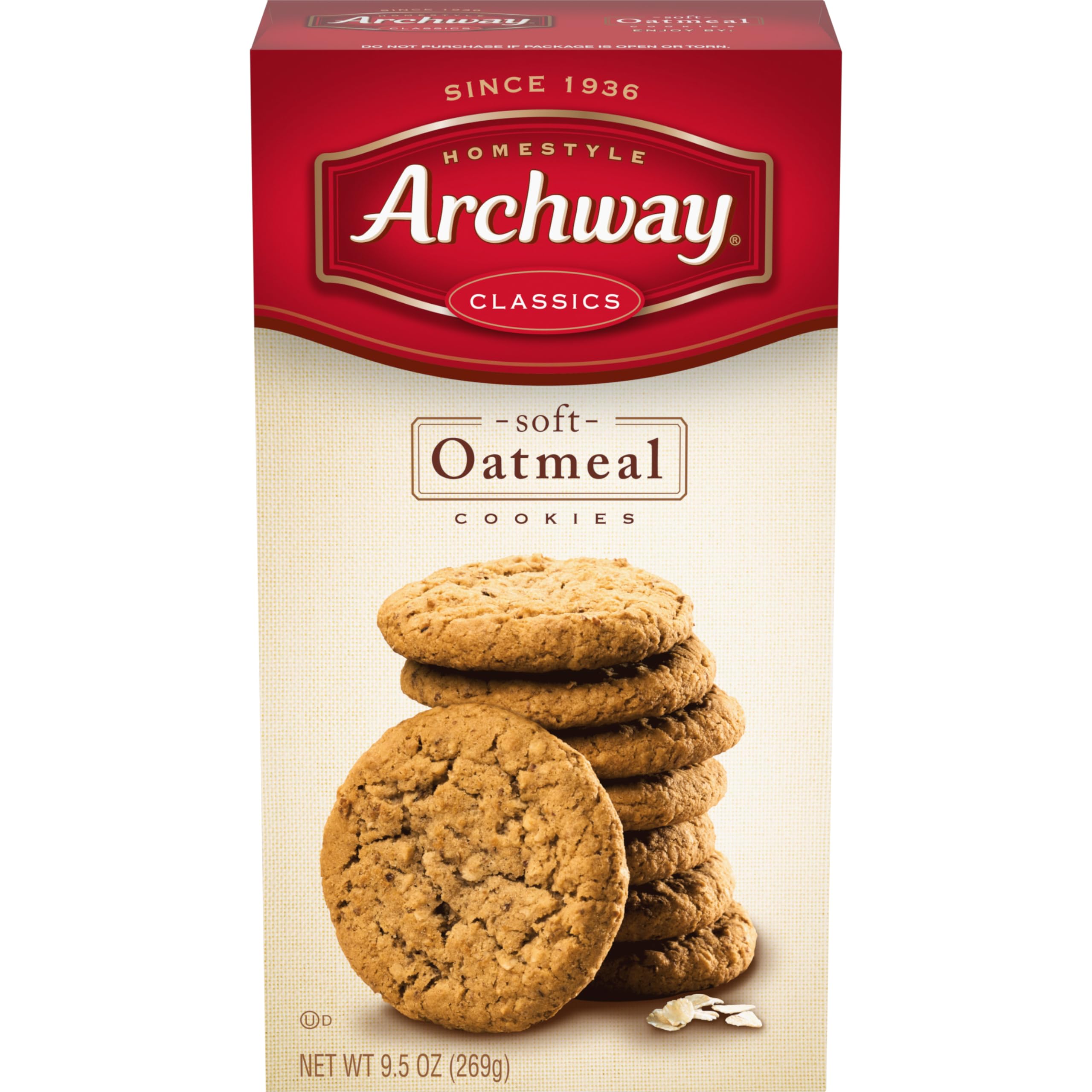 Archway Classic Soft Oatmeal Cookie Pack—the comforting texture for quick, satisfying snacks.
