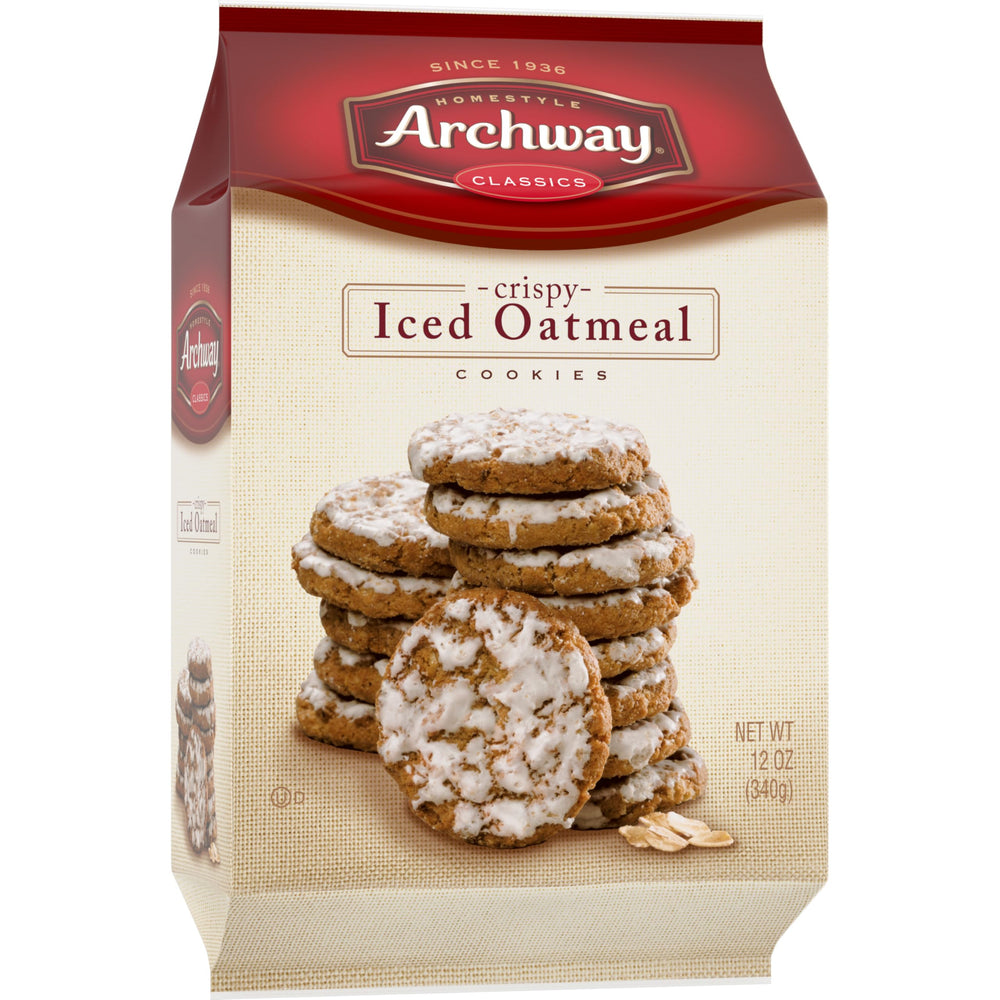 Archway Iced Oatmeal Cookies plate serving as a shareable treat.