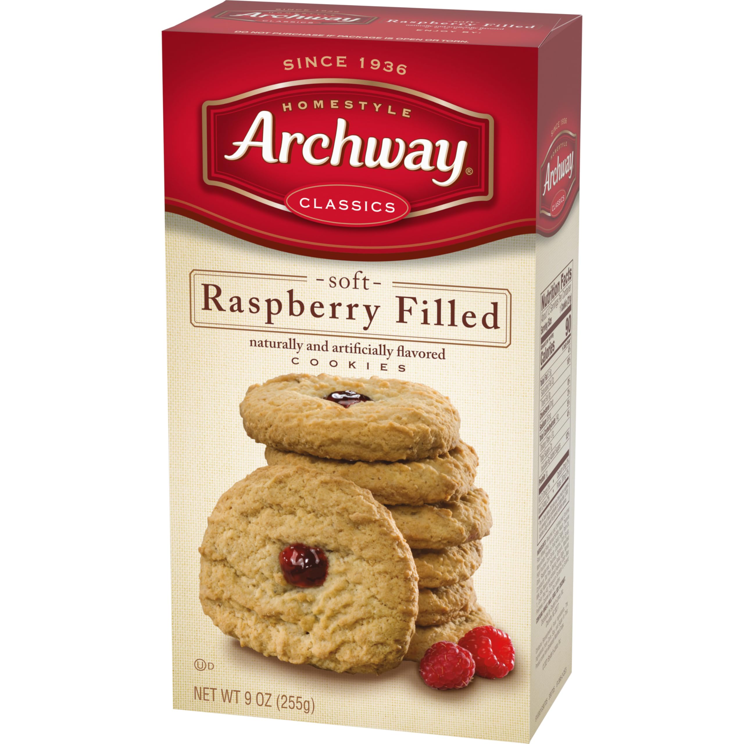 Archway Raspberry Filled Cookies kosher dairy label: dietary alignment with trusted ingredients