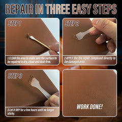 ARCSSAI ARCSSAL leather repair kit car-seat repair showcases durable, like-new appearance