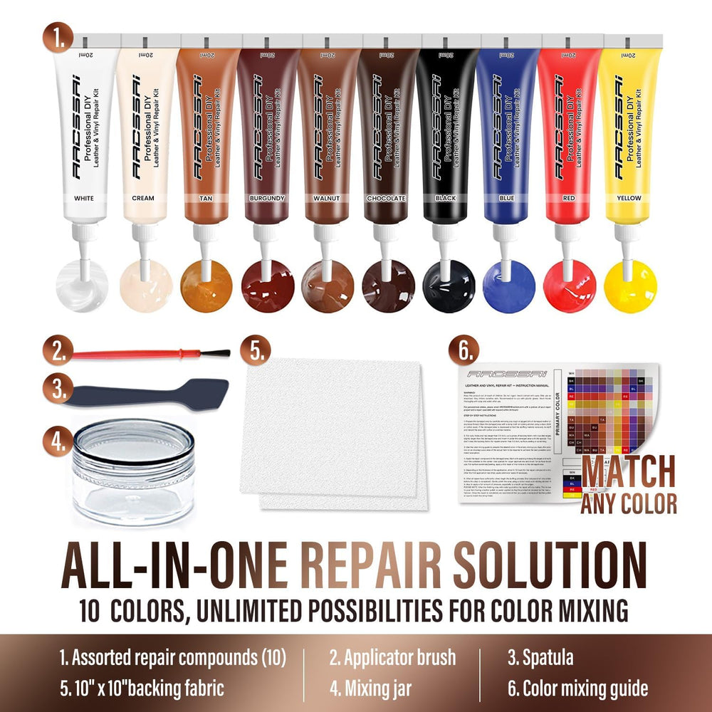 ARCSSAI ARCSSAL leather repair kit jacket repair highlights versatile use