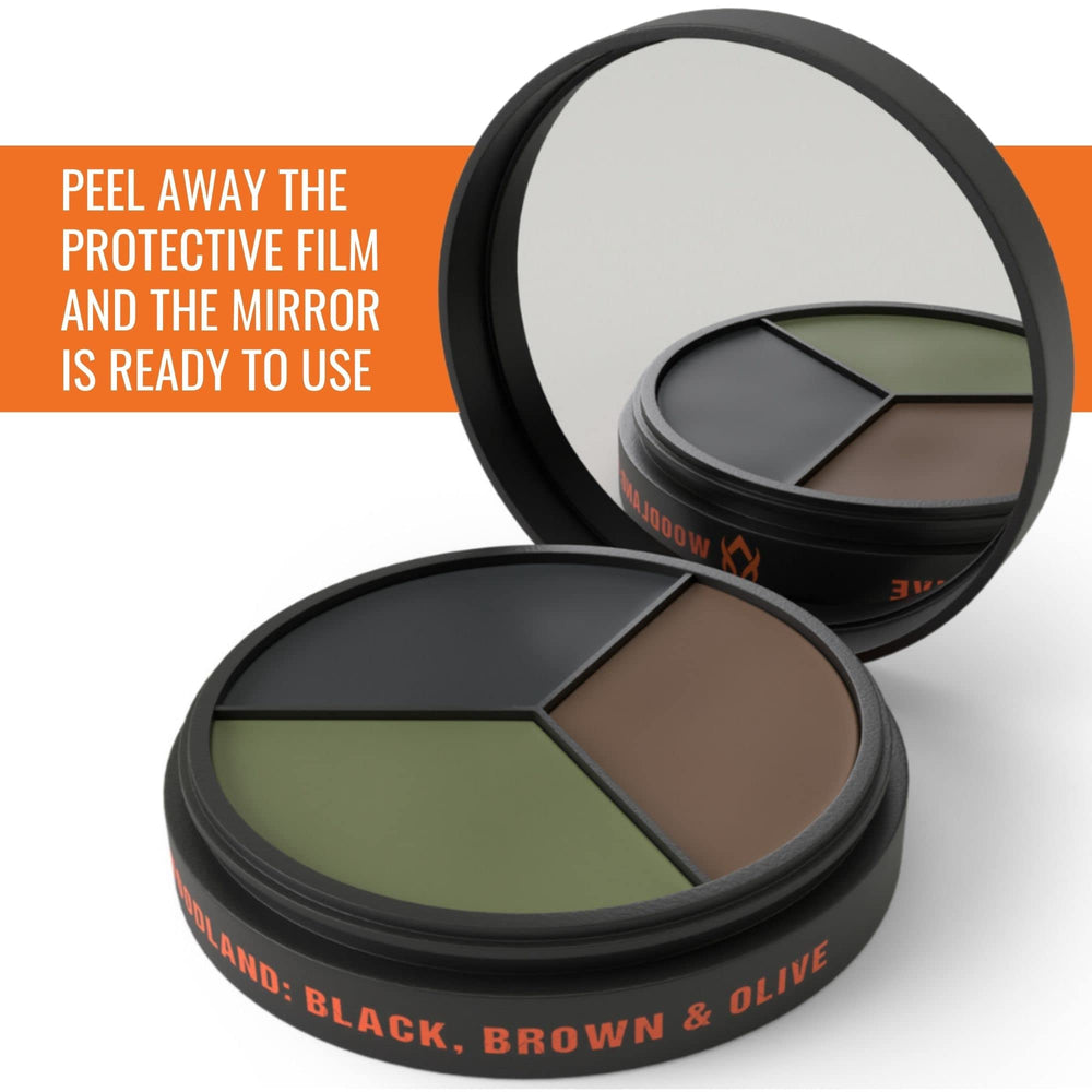 Arcturus face paint with built-in mirror for field application