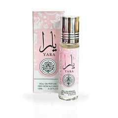Ard Al Zaafaran Yara roller bottle front, portable fragrance for on-the-go use.