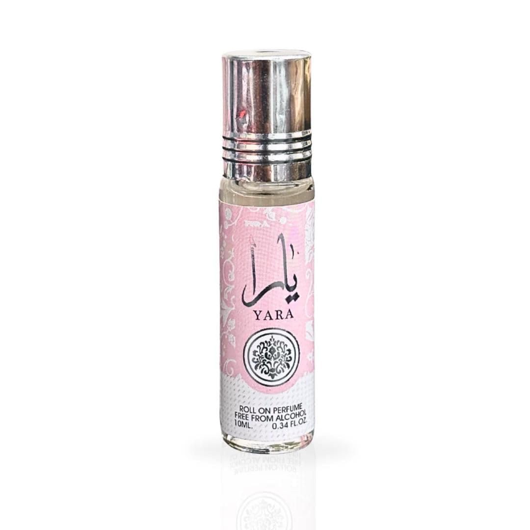 Ard Al Zaafaran Yara roller floral-heart image showcases jasmine and rose for elegance.