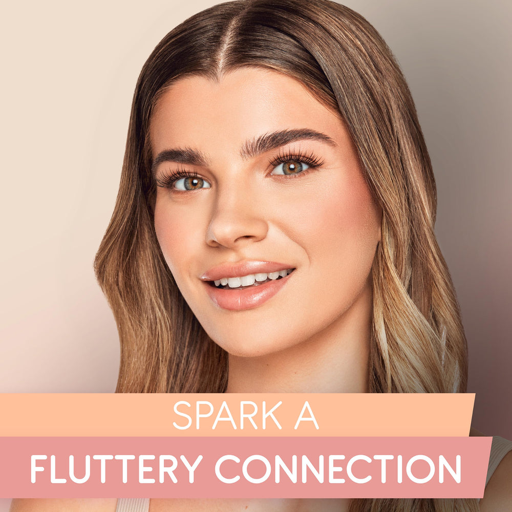 Ardell Naked Clusters 421 seamless blend closeup highlights lightweight lashes.
