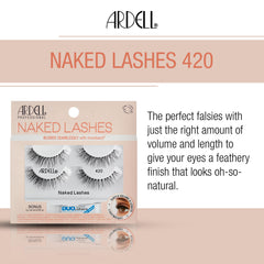 Ardell Naked Lashes 420 day-to-night versatility on the eye for easy transitions.