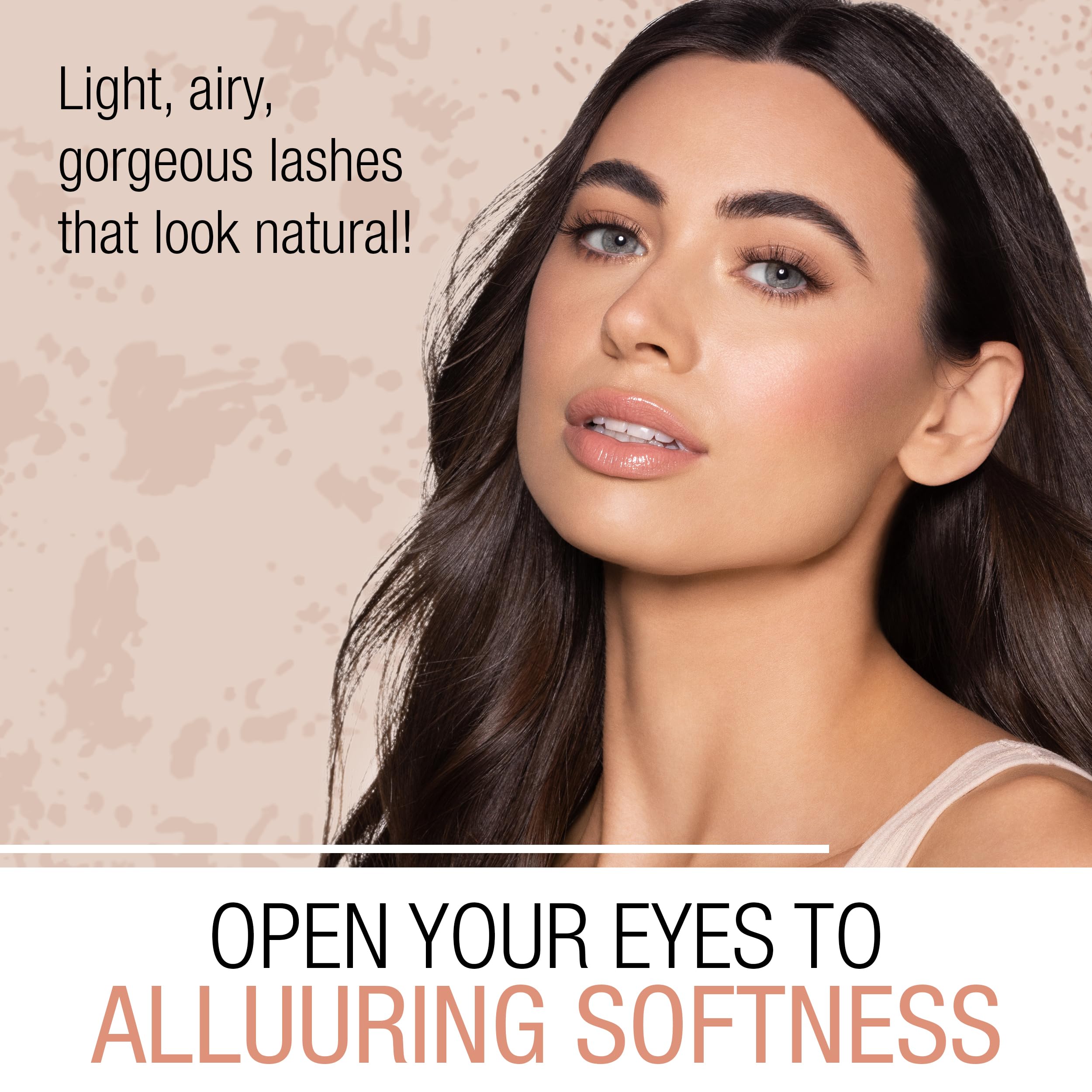 Ardell Naked Lashes 420 featherweight close-up showing light comfort for all-day wear.