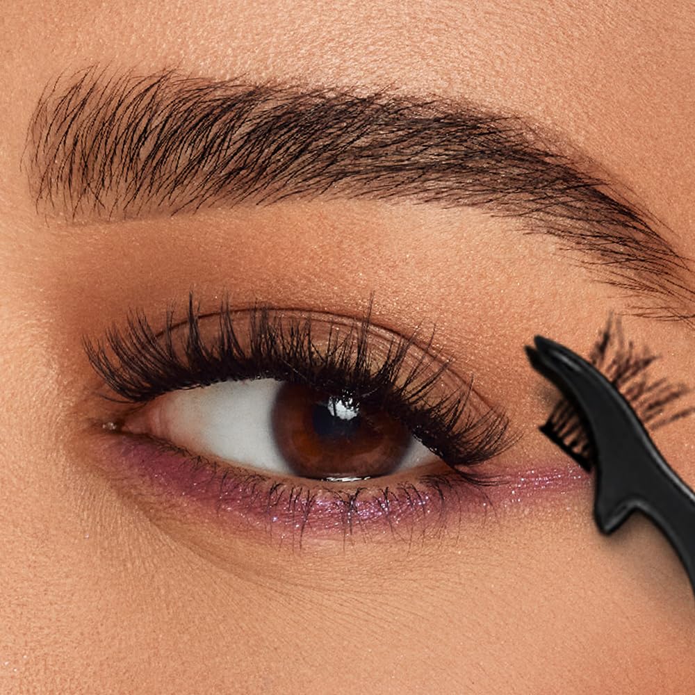 Ardell pink swan applicator helps fuse clusters with natural lashes