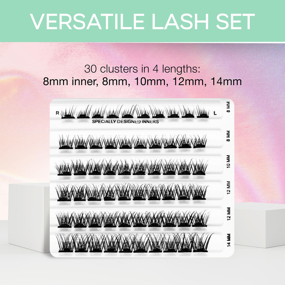 Ardell Press On Lashes Wispies Natural Speedhesive band demonstrates quick adhesion and wear