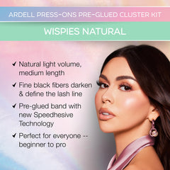 Ardell press-on pre-glued band showing clean, mess-free application